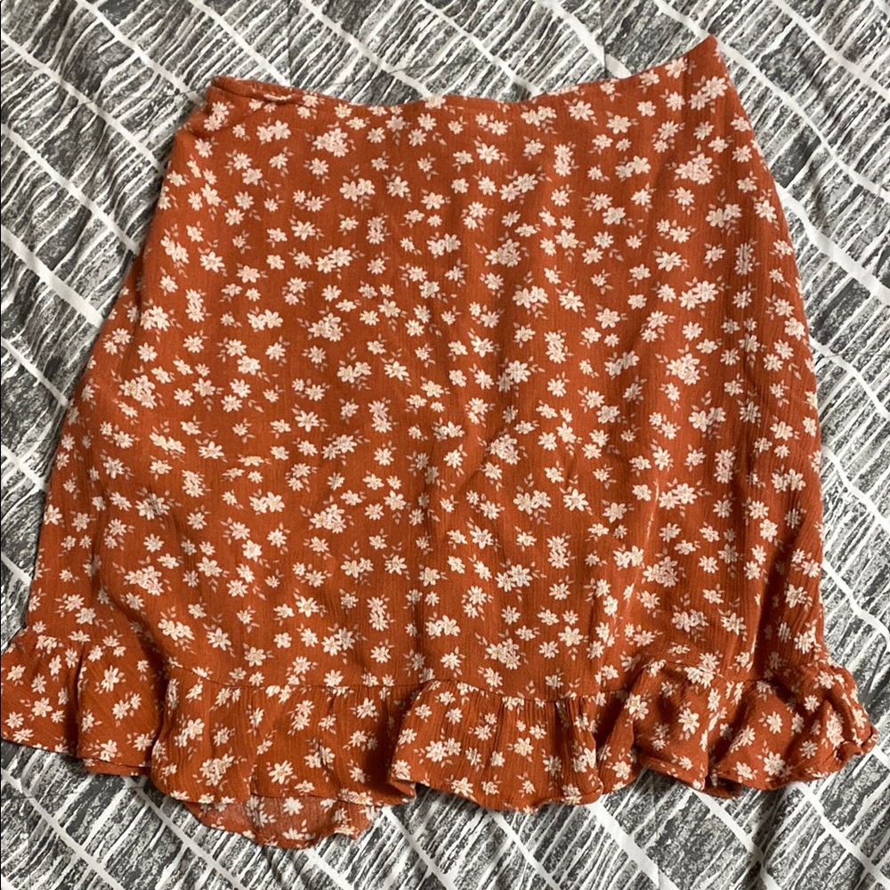 Floral Ruffle Skirt